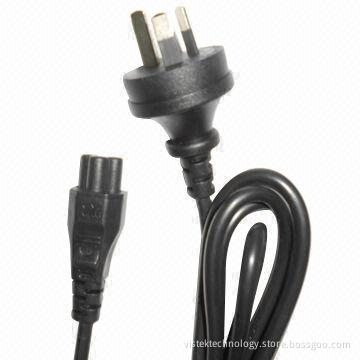 Australia SAA-marked AC Power Cord with IEC C6 Plug
